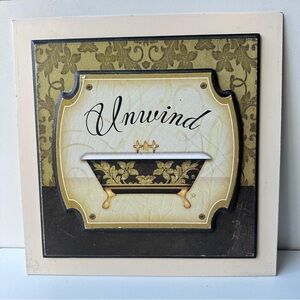 Elegant Wall Art with Bathtub Design